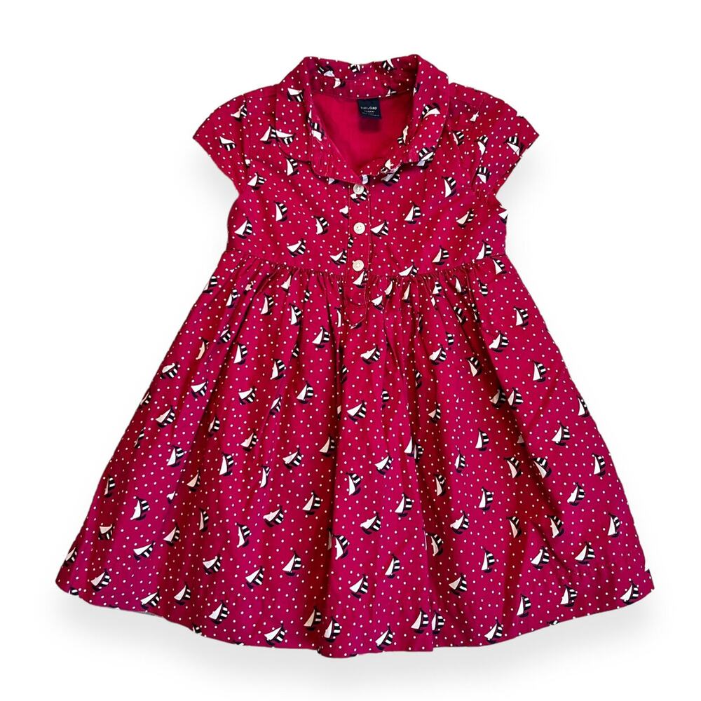 Baby Gap Sailboat Print Pink Dress